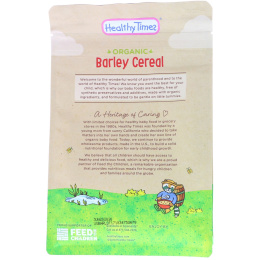 Healthy Times, Органические ячменные хлопья, для малышей то 4 месяцев, 5 унций (142 г)
