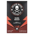 Death Wish Coffee, Порционные кофейные капсулы, темная обжарка, 10 капсул, по 12,5 г (0,44 унции)