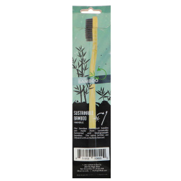 My Magic Mud, Bamboo Toothbrush, Activated Charcoal Infused Soft Bristles, 1 Toothbrush