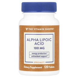 The Vitamin Shoppe, Альфа-липоевая кислота, 120 таблеток