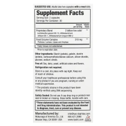 Kyolic, «Кио-Дофилус», пробиотики и ферменты, 60 капсул