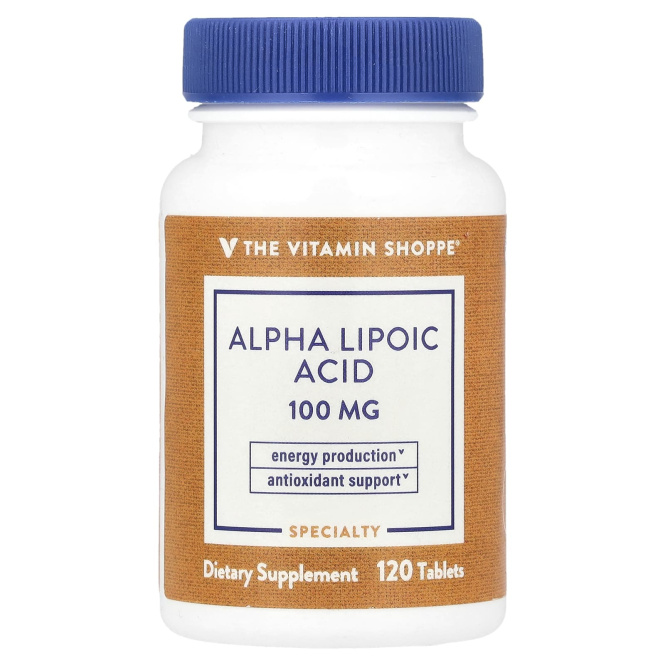 The Vitamin Shoppe, Альфа-липоевая кислота, 120 таблеток