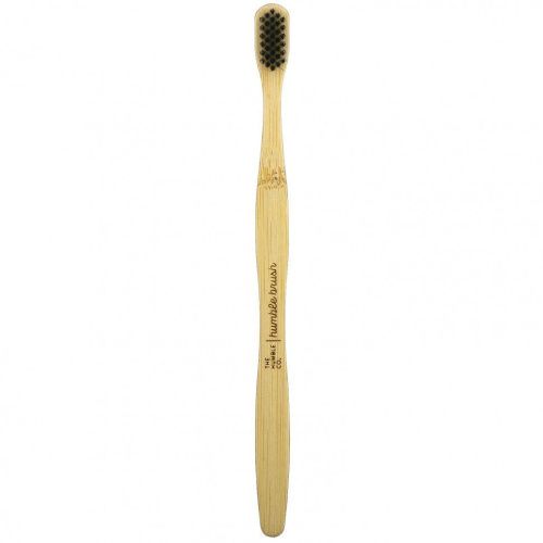 The Humble Co., Humble Bamboo Toothbrush, для взрослых, черная, 1 зубная щетка