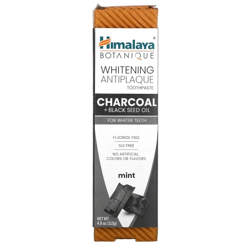 Himalaya, Whitening Antiplaque Toothpaste, Charcoal + Black Seed Oil, Mint , 4.0 oz ( 113 g)