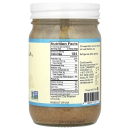 Kevala, Натуральное миндальное масло премиального качества, классическое сливочное масло, 340 г (12 унций)