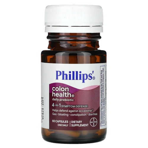 Phillip's, Ежедневный пробиотик Colon Health, 60 капсул