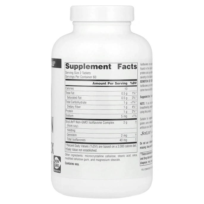Source Naturals, Генистеин, соевый комплекс, 1,000 мг, 120 таблеток