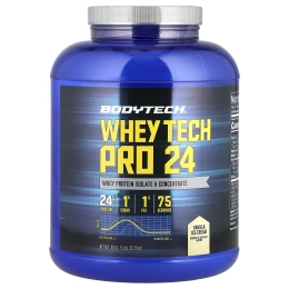 BodyTech, Whey Tech Pro 24, ванильное мороженое, 2,27 кг (5 фунтов)