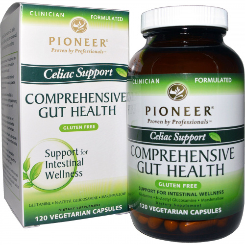 Pioneer Nutritional Formulas, Comprehensive Gut Health, брюшная поддержка, 120 растительных капсул