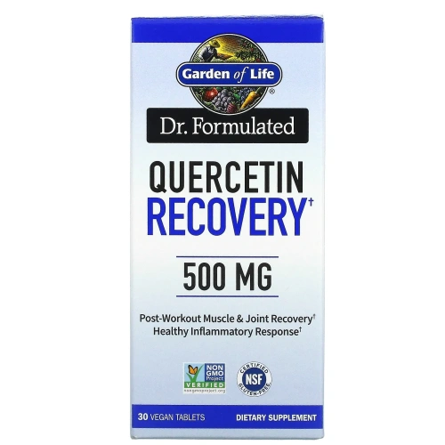 Garden of Life, Доктор Formulated, Quercetin Recovery, 500 мг, 30 веганских таблеток