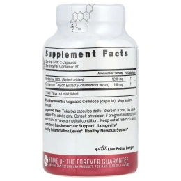 Nature's Fusions, Nutri, берберин +, цейлонская корица, 1300 мг, 120 веганских капсул (650 мг в каждой капсуле)