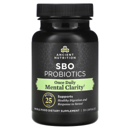 Ancient Nutrition, SBO Probiotics, Mental Clarity, 25 млрд КОЕ, 30 капсул