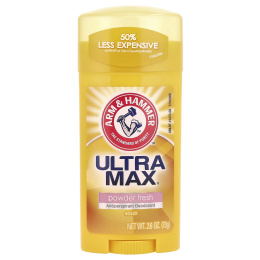 Arm & Hammer, UltraMax, твердый дезодорант-антипреспирант, для женщин, порошковый и свежий, 73 г