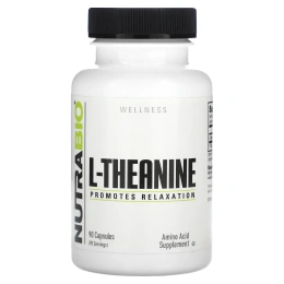 NutraBio, L-теанин, 200 мг, 90 капсул