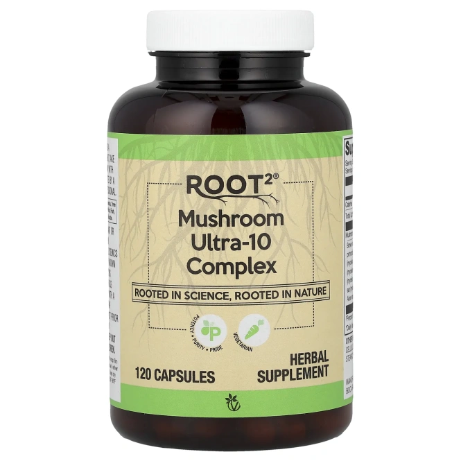 Vitacost, Root2®, комплекс с ультра-10 грибами, 120 капсул