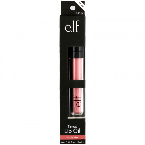 E.L.F. Cosmetics, Оттеночный блеск для губ, телесный, 0,10 ж. унц. (3 мл)