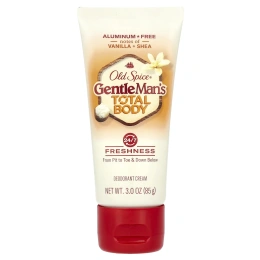 Old Spice, Gentle Man's Total Body, крем-дезодорант, без алюминия, ваниль и масло ши, 85 г (3 унции)