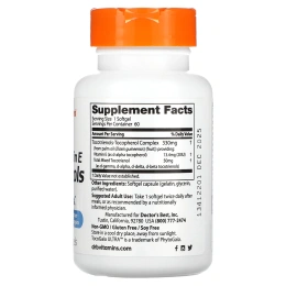 Doctor's Best, Токотриенолы с EVNol SupraBio, 50 мг, 60 капсул