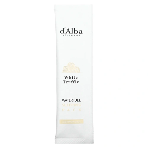 d'Alba, White Truffle, Waterfull Sleeping Pack, ночная маска для лица с белым трюфелем, 48 мл (1,62 жидк. унции)