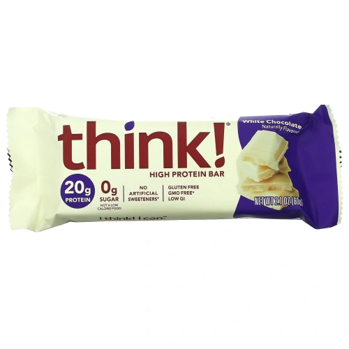 Think Thin, Высокопротеиновый батончик, белый шоколад, 10 батончиков, 2,1 унции (60 г) каждый