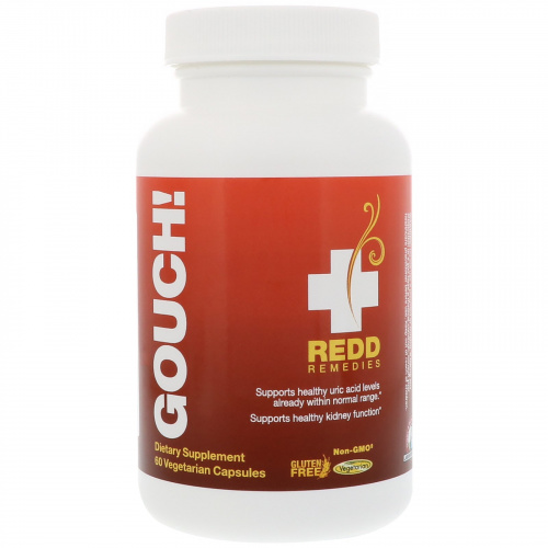 Redd Remedies, Gouch, 60 вегетарианских капсул