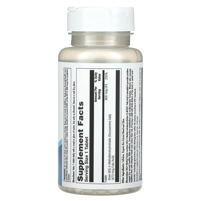 KAL, Метилфолат, 800 мкг, 90 таблеток