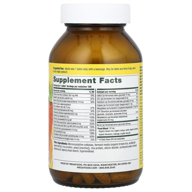 MegaFood, One Daily, 180 таблеток