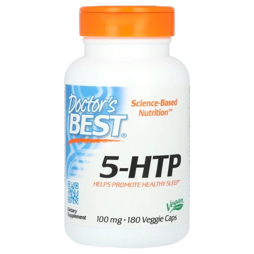 Doctor's Best 5-гидрокситриптофан 100 мг, 180 вегетарианских капсул