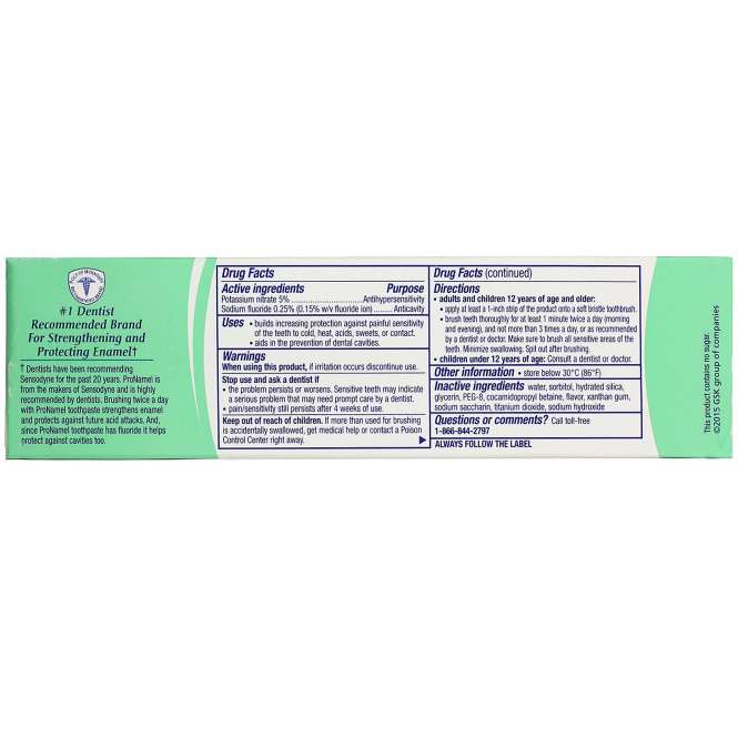 Sensodyne, ProNamel,  Daily Protection Toothpaste, MintEssence, 4.0 oz (113 g)