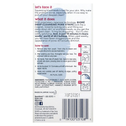 Biore, Полоски для глубокого очищения пор, 8 полосок для носа