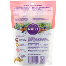 Halo, Luv-A-Lots, лакомства для собак, рецепт из дикого лосося и суперфруктов, 5 унц. (141,7 г)