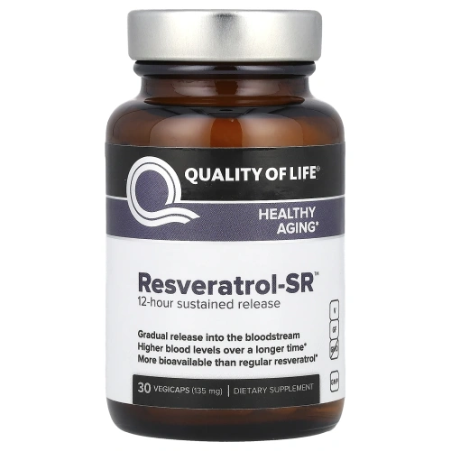 Quality of Life Labs, Ресвератрол-SR, 150 мг, 30 вегетарианских капсул