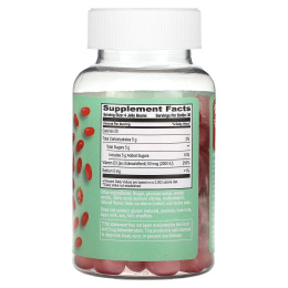 Human Beanz, желейные бобы с витамином D3, со вкусом клубники, 120 желейных бобов