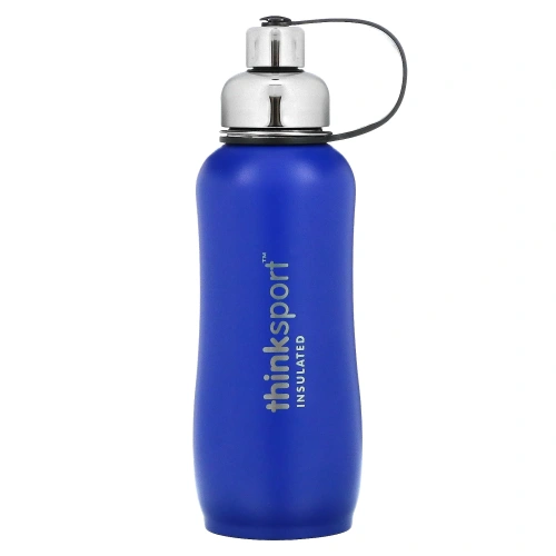 Think, Thinksport, герметичная бутылка для спортсменов, синяя, 25 унций (750 мл)