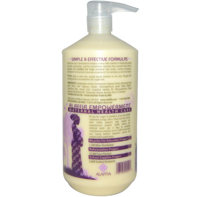 Everyday Shea, Moisturizing Body Lotion, Lavender, 32 fl oz (950 ml)