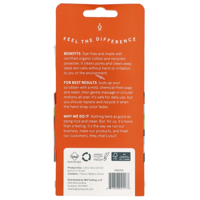 CleanLogic, Устойчивое отшелушивающее средство для тела, белое, 1 шт.