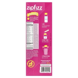 Zipfizz, Энергетическая смесь для здорового спорта с витамином B12, розовый лимонад, 20 тюбиков по 11 г (0,39 унции)