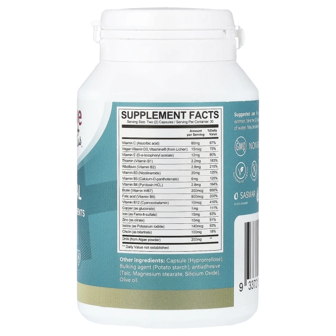 Conceive Plus, комплекс для беременных, 60 веганских капсул