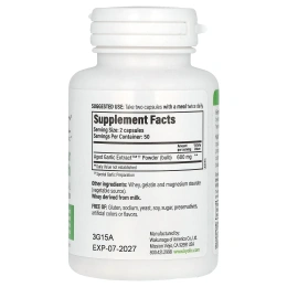 Kyolic, Выдержанный экстракт чеснока, оригинальная формула, 100 капсул