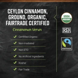 Frontier Co-op, органическая цейлонская корица в порошке, приобретенная на основе принципов справедливой торговли, 453 г (16 унций)