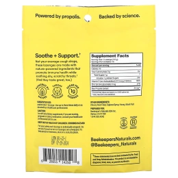 Beekeeper's Naturals, B. Soothed, медовые пастилки, 14 капель, 50 г (1,76 унции)