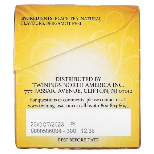 Twinings, Классический чай "Эрл Грей", 25 пакетиков, 1.76 унций (50 г)