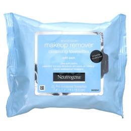 Neutrogena, Очищающие салфетки для снятия макияжа, 25 влажных салфеток