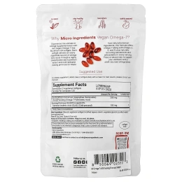 Micro Ingredients, веганское облепиховое масло с омега-7 и маслом примулы вечерней, 240 вегетарианских капсул