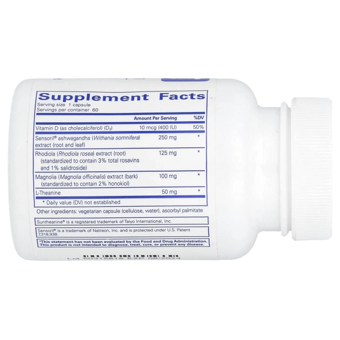 Pure Encapsulations, Cortisol Calm, 60 капсул