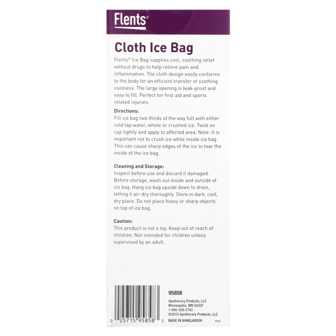 Flents, тканевый пакетик со льдом, большой, 1 шт.