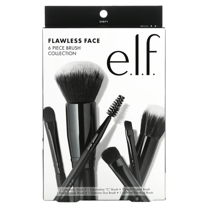 E.L.F., Flawless Face, набор из 6 кистей для макияжа
