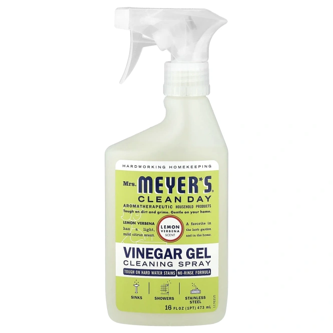 Mrs. Meyers Clean Day, Очищающий гель с уксусом, лимонная вербена, 473 мл (16 жидк. Унций)