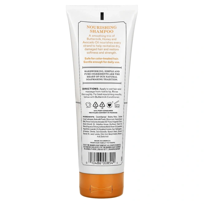 Grandpa's, Шампунь с пахтой, Питание, 8 унций (235 мл)