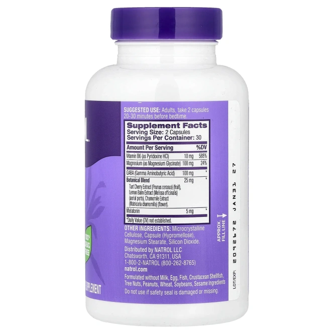Natrol, Sleep & Restore, 60 капсул